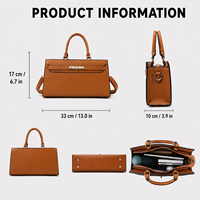 Sac à main de luxe en cuir PU de créateur avec fermoir doré et texture grainée, OEM ODM, vente en gros mondiale personnalisée, MOQ 20
