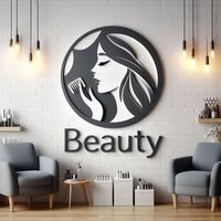 Enseigne lumineuse LED 3D personnalisée pour salon de beauté, lettres rétroéclairées, lettres en relief, éclairage publicitaire décoratif
