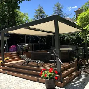 Pergola patio couvre arrière-cour 4x6 bioclimatica pergolas de aluminio toja grille pergola support