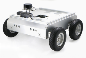 แชสซีหุ่นยนต์ ROS แบบ Ackermann รุ่น R550 ขับเคลื่อน 4 ล้อ แบตเตอรี่ 24V รองรับการสร้างแผนที่ด้วย LiDAR ด้วยเทคโนโลยี SLAM และรองรับ Multi-ROS - Product Image 1