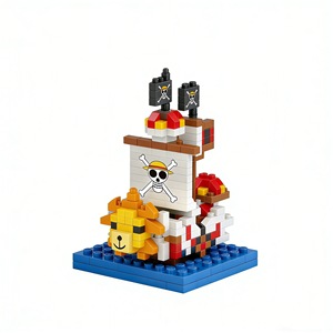 Collection en vogue : <span class=keywords><strong>Bateau</strong></span> flottant Thousand Sunny et Navire <span class=keywords><strong>pirate</strong></span> Merry, modèles Polor Tang Anime 1 <span class=keywords><strong>Piece</strong></span>, en mini briques de construction - Product Image 5