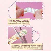 Bande adhésive acrylique non-chirurgicale simple face pour le remodelage du nez, avec fil à mémoire de forme 16D, pince nasale pour nez large