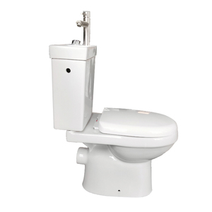 Lavabo de inodoro de dos piezas de doble descarga de cerámica moderna europea Sanita Compacta para baño lavabo drenaje P-Trap - Product Image 5