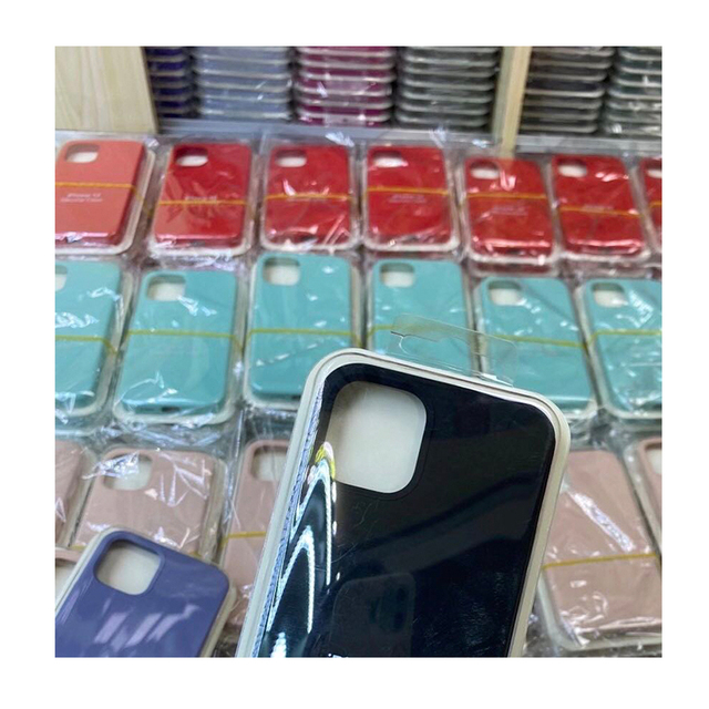 New Silicone Phone Case for iPhone X 11 12 Liquid Silicone Cover for iPhone 12 Cases With logo or Not