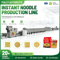 Machine à fabriquer des nouilles instantanées en acier inoxydable, 8000-130000 pièces / 8 heures, ligne de production automatique de nouilles instantanées non frites