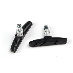 Patins de frein en V pour vélo, 1 paire de patins de frein en caoutchouc, silencieux, accessoires de vélo, plaquettes de frein arrière - Product Image 3