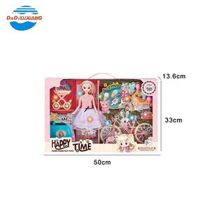 Rodillo de bicicleta de niña bonita de moda con juego de bicicleta, muñeca de 11,5 pulgadas, juguete de muñeca de niña barato <span class=keywords><strong>y</strong></span> lindo clásico de plástico al por mayor - Product Image 6