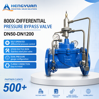 Vanne de régulation hydraulique à pression différentielle de type à bride pour haute température HY OEM 800X