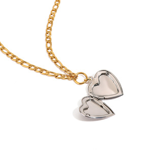 Collar de acero de titanio con forma de corazón para mujer, regalo, joyería, cadenas de moda, collares - Product Image 5