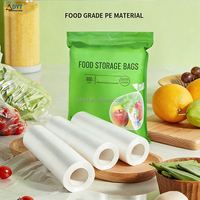 Sac en plastique transparent à ouverture plate de type extractible pour le stockage des aliments
