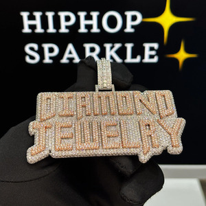 Joyería de Lujo Hip Hop Unisex para Uso Diario, con Diamantes Personalizados de 3.30 Pulgadas, Plata de Ley 925, Chapado en Oro de 18K y Moissanita - Product Image 6