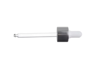 Vente flash : Pipettes compte-gouttes en verre assorties de 18 mm pour flacons compte-gouttes ambrés de 10 ml, 15 ml, 30 ml, 50 ml, 60 ml