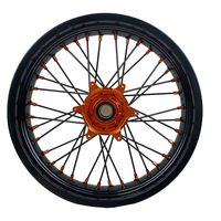 Juego de Ruedas Supermoto de 17 Pulgadas para Suzuki RMZ250/RMZ450/RMZ450Z, Aleación de Aluminio Anodizado, Piezas de Competición Motard, 2007-2024, Motocicleta Todoterreno