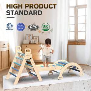 Juego de Triángulos Pikler de Madera Inspirado en Montessori para Niños, Estructura de Escalada para Gimnasio <span class=keywords><strong>Infantil</strong></span> y Jardín de Niños - Product Image 4