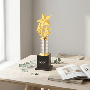 Trofeo Estrella de Lujo con Grabado Metálico Fundido a Presión, Diseño Portátil para Eventos Deportivos y de Juegos - Product Image 1