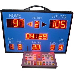 Marcador Electrónico Portátil de Baloncesto Rayer con Temporizador de 24 Segundos para Uso en Cancha - Product Image 1