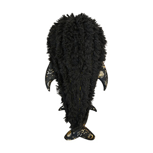Peluche a Forma di Balena Gotica OEM ODM, Design Personalizzato con Motivo a Stelle Nere e Dorate, Animale Imbottito di Alta Qualità in Tessuto Morbido, Produttore all'Ingrosso - Product Image 3