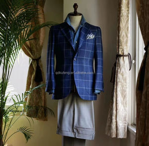 <span class=keywords><strong>Costume</strong></span> <span class=keywords><strong>Bespoke</strong></span> pour hommes, en laine personnalisé, de qualité supérieure, vente directe d'usine - Product Image 2