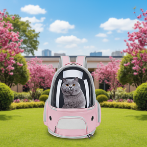 <span class=keywords><strong>Mochila</strong></span> Semicircular Impermeable <span class=keywords><strong>para</strong></span> Mascotas Furrystar, Diseño Moderno y Lindo, con Cierre, <span class=keywords><strong>para</strong></span> <span class=keywords><strong>Gatos</strong></span>, Patrón Sólido, Portátil, Capacidad <span class=keywords><strong>de</strong></span> 15 kg - Product Image 4