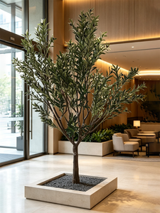 Árbol de Pino Artificial Grande, Resistente a los Rayos UV, Bonsái de Pino para Decoración de Villas, Resorts, Clubes, Patios, Paisajes Zen, 1 Pieza, OEM Personalizado - Product Image 3