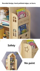 Kệ sách xoay 360 hiển thị tầng đứng kệ sách lưu trữ giá trẻ em kệ sách - Product Image 6