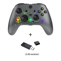 Controlador Inalámbrico de Juego de Alta Calidad 2.4Ghz con Programación Trasera para Xbox One/S/X/PC/Android con Luz RGB