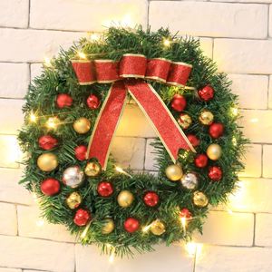New Style Christmas Decoration Garlands Handcrafted Realistic Christmas <b>Wreaths</b> <b>Door</b> <b>Hangers</b> - Product Image 3