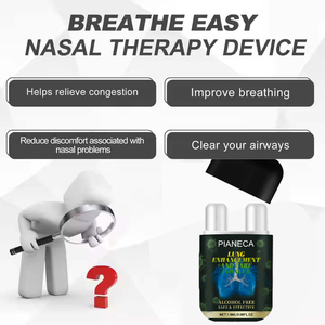 Bâton de soins nasaux 2-en-1 efficace pour prendre soin des poumons Bâton d'inhalateur nasal <span class=keywords><strong>à</strong></span> base de plantes aromatiques avec <span class=keywords><strong>huile</strong></span> <span class=keywords><strong>essentielle</strong></span> - Product Image 2