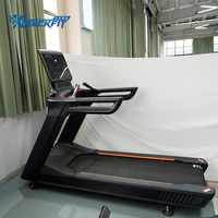 Équipement de salle de sport commercial, tapis roulant électrique avec écran tactile, entraînement cardio multifonction, machine de course professionnelle