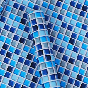 mosaic wall paper roll luxury wallpaper decoration custom kitchen waterproof 3D vinyl wallpaper wall decoration paper