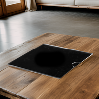 Sous-plats et sous-verres ronds en acrylique brillant personnalisés, cadeau contemporain écologique pour table à manger