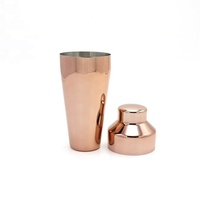 Bar en cuivre plaqué or Rose 600ml/20oz, ustensile de cuisine, pour mélangeur de vin, Martini Mojito Bar bobbler pour Cocktail, cocotier, Premium, 2 pièces