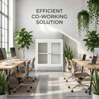 Armoire de présentation en verre givré blanc avec poignée dorée, meuble de rangement de bureau pour espace commercial
