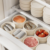 Kotak Makan Silikon Food Grade Reusable, Wadah Buah Segar, Kotak Bento, Aman untuk Microwave, untuk Kantor, Dapur, Perjalanan, Grosir