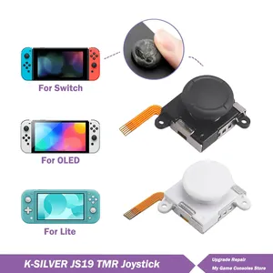 <span class=keywords><strong>Joystick</strong></span> électromagnétique K-SILVER JS19 TMR pour Switch 1/ OLED JoyCon NS Lite, pièces de rechange pour manette analogique 3D blanche - Product Image 1