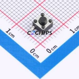 TS110916038 Tactile Switch SMD-4P,4.5x4.5mm Switch Single Pole Single Throw Round Button 1.6N 3.8mm - Product Image 1
