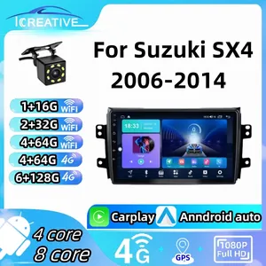 Android đài phát thanh xe cho Suzuki sx4 2006 2014 không dây Carplay đa phương tiện 9 ''máy nghe nhạc 2DIN Stereo autoradio đầu đơn vị Navigation GPS - Product Image 2