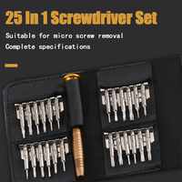 Kit de 25 mini tournevis de précision, tournevis Torx électroniques, outils d'ouverture et de réparation pour iPhone, appareil photo, montre, PC