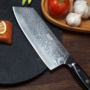 Cuchillo de <span class=keywords><strong>Carnicero</strong></span> Profesional FINDKING de 7 Pulgadas, Acero Damasco Japonés de 67 Capas, Cuchillo de Cocina Superafilado para Chef - Product Image 4