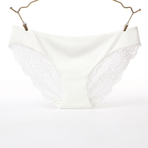Slip a triangolo in pizzo da donna, in puro cotone e lino, sottili, estivi, a vita bassa, sexy, nuovi shorts da <span class=keywords><strong>ragazza</strong></span> - Product Image 3