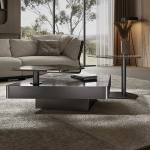 <span class=keywords><strong>Table</strong></span> basse moderne <span class=keywords><strong>ultra</strong></span> simple rock board combinaison lumière luxe salon maison carré rock board <span class=keywords><strong>table</strong></span> basse en verre - Product Image 6