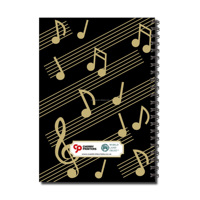 Individuell Bedrucktes Notizbuch mit 50 Doppelseitigen Seiten, 120g/m² Blanko-Notenblättern und Papierumschlag für Werbezwecke