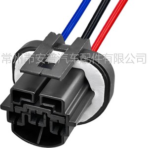 Conector automotriz serie Amp 9004 de 3 pines, plástico negro, impermeable, para cableado de automóviles - Product Image 2