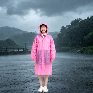 Impermeable Reutilizable de PEVA para Adultos, con Capucha, Plegable, Ligero, Moderno, para Senderismo, Camping y Actividades al Aire Libre - Product Image 4