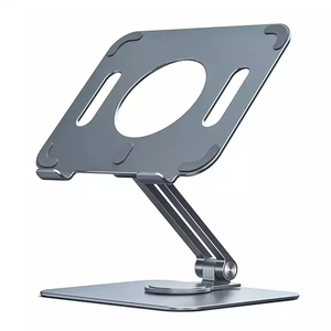 Aluminum Alloy 360 Degree Rotation Portable Desktop <b>Laptop</b> <b>Stand</b> Holder Cooling Feature <b>Foldable</b> Phone/ Tablet Bracket New - Product Image 1