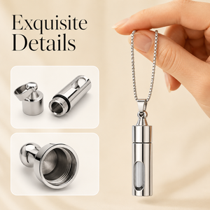 Collar con Botella de Mensaje para Regalo de Aniversario, Colgante con Carta Secreta, Joyería Romántica de Recuerdo para Parejas - Product Image 1