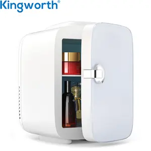 Kingworth Skin Care Makeup Beauty Mini frigo per la cura della pelle con porta del bordo della gomma