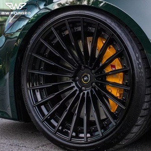ล้อแม็กซ์สีดำล้วนสำหรับรถยนต์นั่งส่วนบุคคลขนาด 5x108 5x112 5x114.3 5x120 สำหรับ Ferrari Mercedes Benz BMW <span class=keywords><strong>Audi</strong></span> ขนาด 18 19 20 นิ้ว - Product Image 2