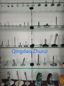 Piedini di Livellamento Regolabili Personalizzati in Cromo/Nichel/Acciaio Inox M10-M20 3/8-16 con Cuscinetti in Gomma per Macchinari - Product Image 5