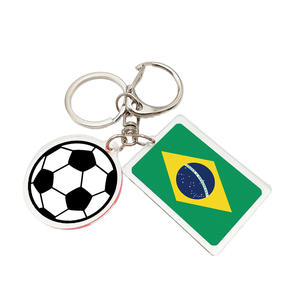 พวงกุญแจอะคริลิคธงชาติเฮติคุณภาพสูง รูปแบบฟุตบอล พวงกุญแจธงชาติแคนาดา สำหรับของขวัญส่งเสริมการขาย - Product Image 4